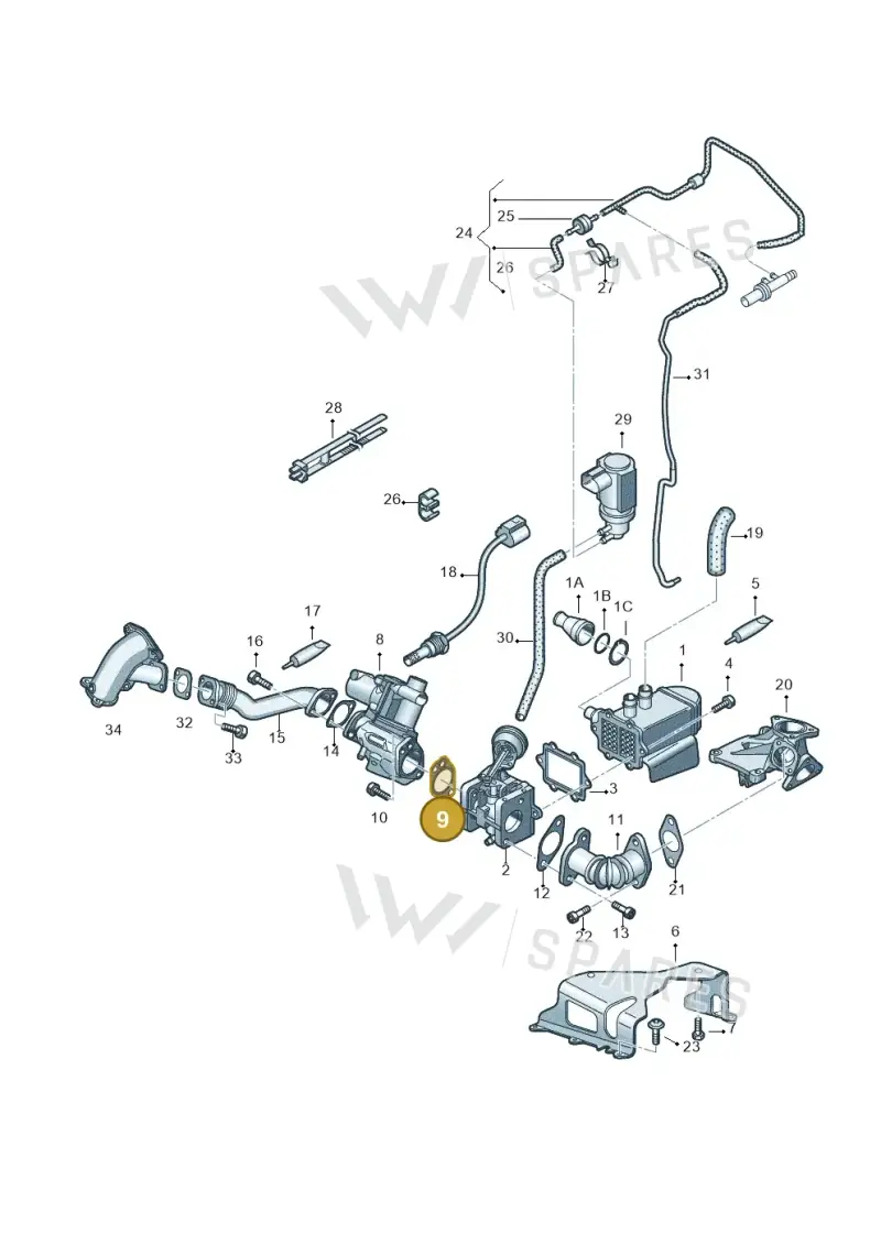 059131120 — Volkswagen Phaeton 4motion (2010-2016) diagram 631131550, position 9