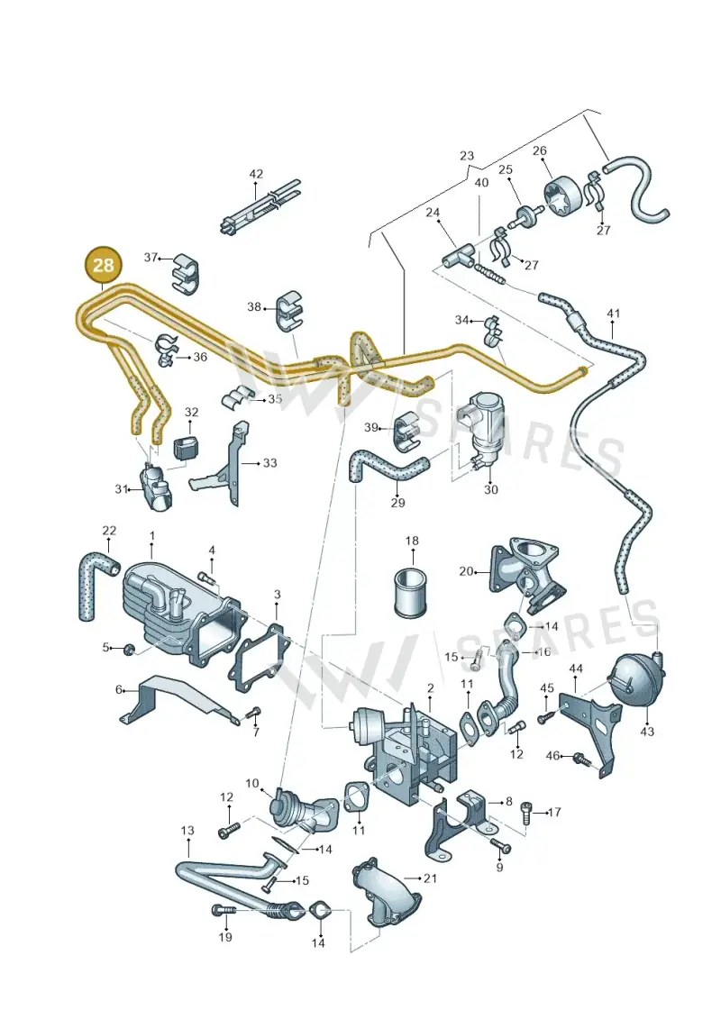 059131385H — Volkswagen Touareg                08> (2007-) diagram 274131600, position 28