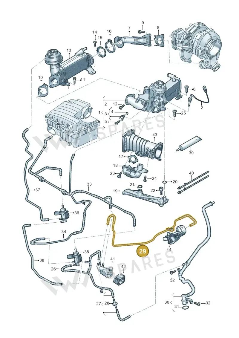 059131386G — Volkswagen Amarok twin cab (2022-) diagram 894131750, position 29