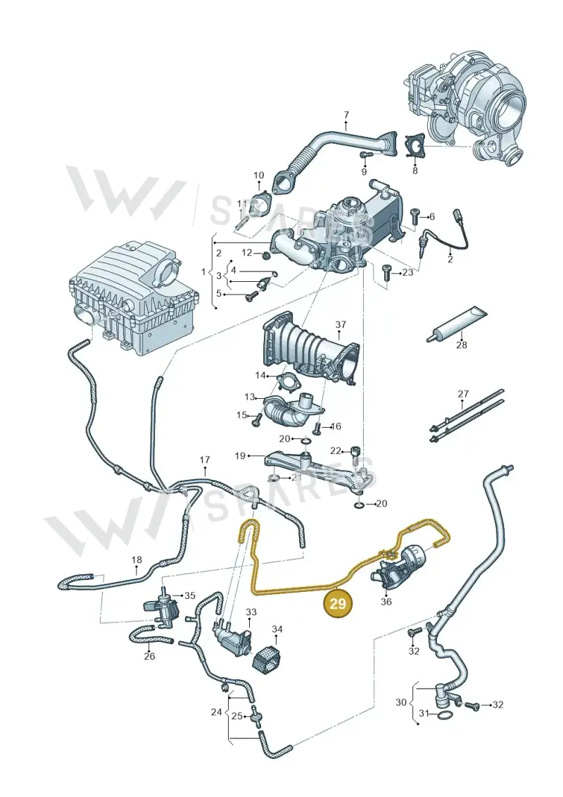 059131386G — Volkswagen Amarok twin cab (2022-) diagram 894131700, position 29