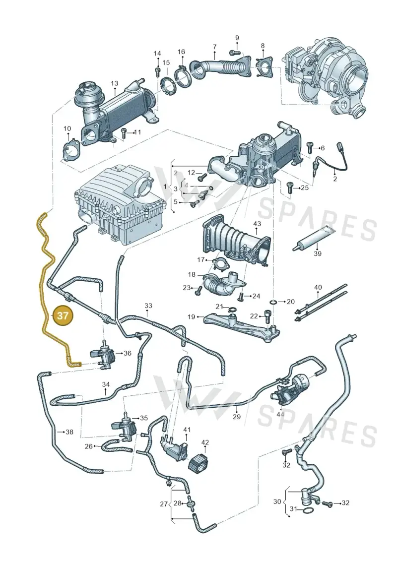 059131493M — Volkswagen Amarok twin cab (2022-) diagram 894131750, position 37