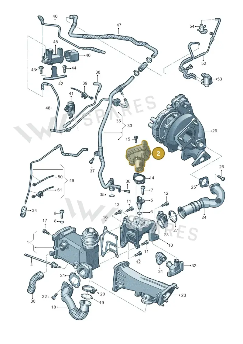 059131503AM — Volkswagen Touareg (2012-2014) diagram 693131700, position 2