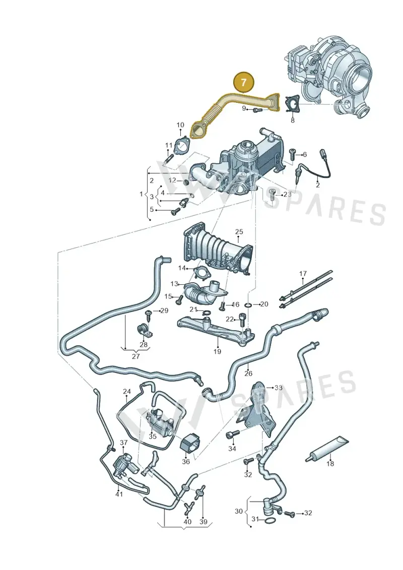059131525EG — Volkswagen Touareg (2017-2023) diagram 439131000, position 7