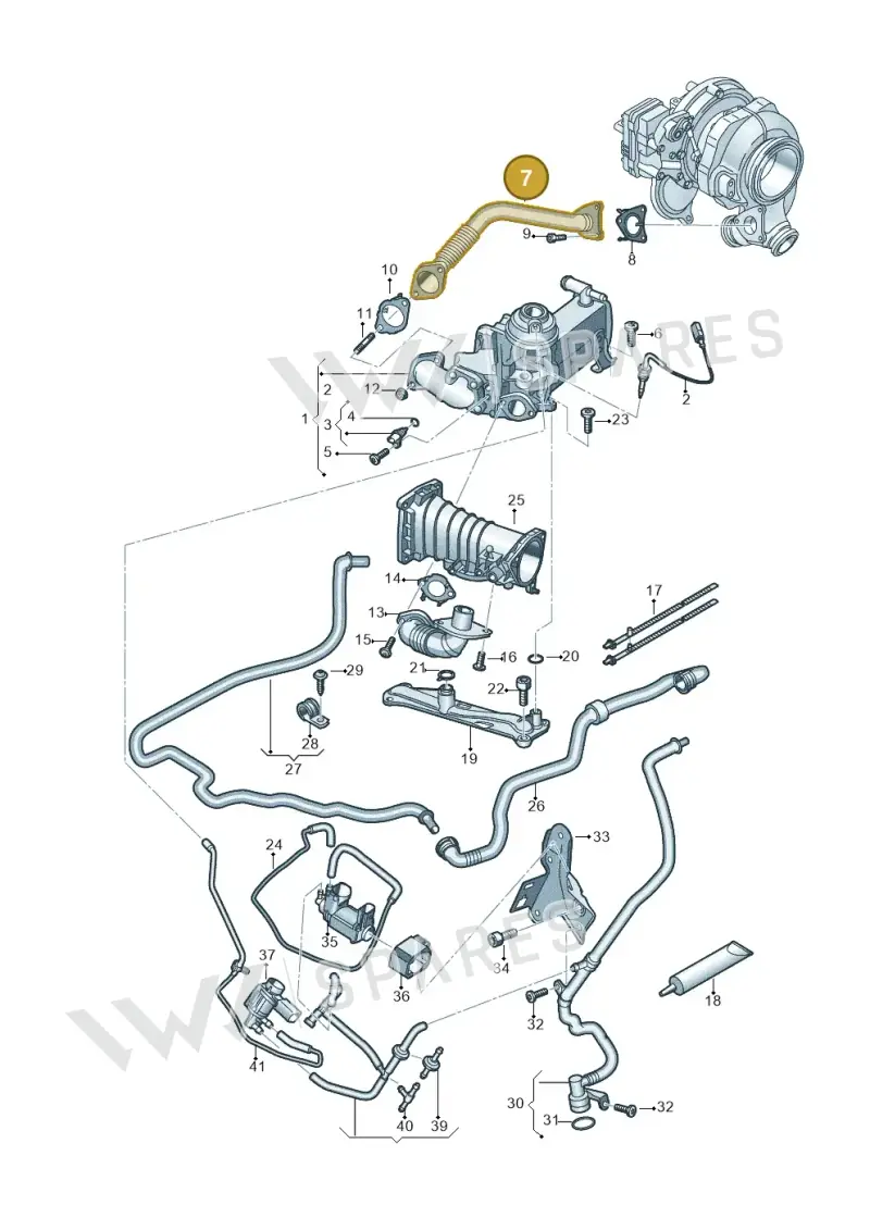 059131525FK — Volkswagen Touareg (2017-2023) diagram 439131000, position 7