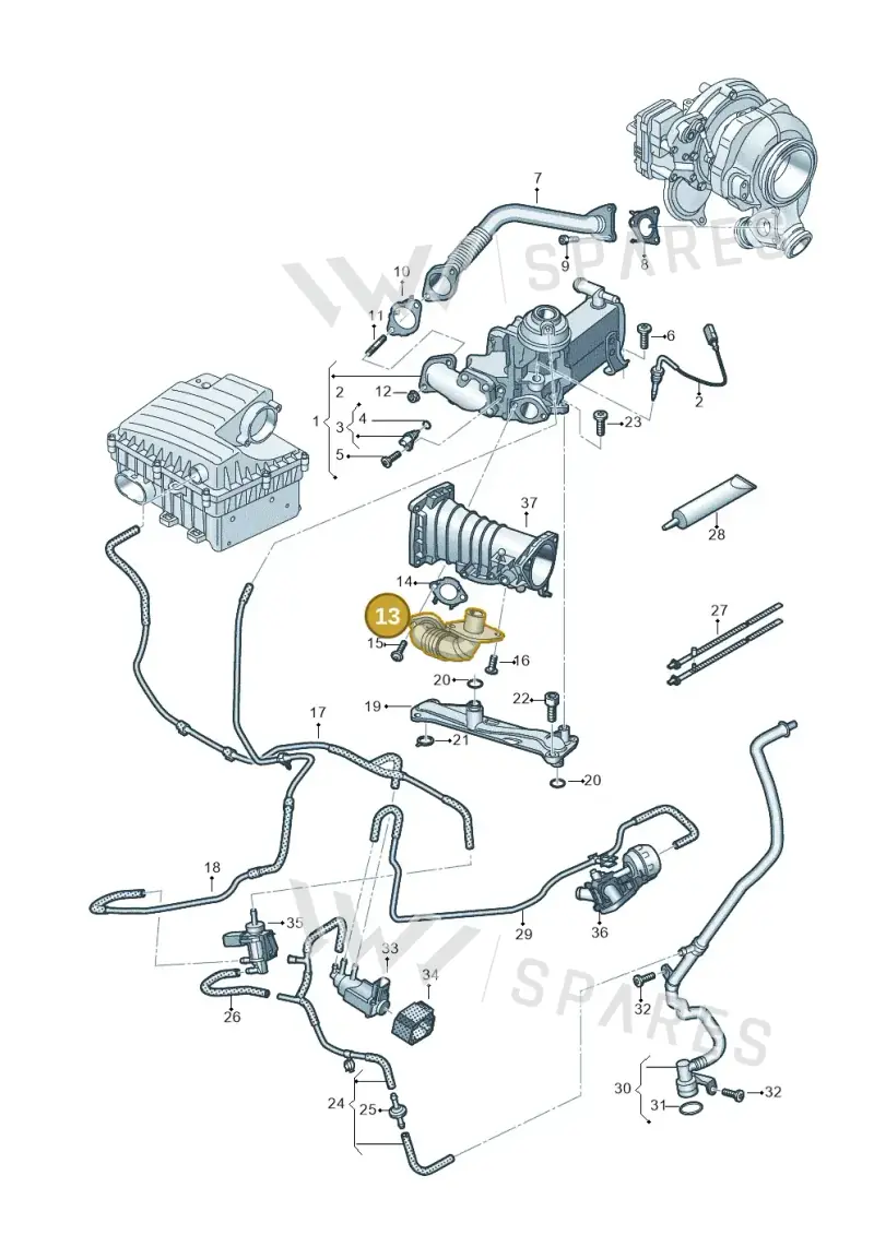 059131530T — Volkswagen Amarok twin cab (2022-) diagram 894131700, position 13