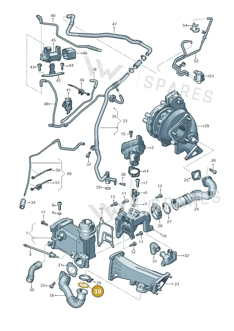 059131547R — Volkswagen Touareg BlueMotion (2014-2018) diagram 693131700, position 19