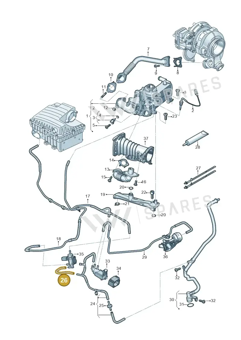 059131622L — Volkswagen Amarok twin cab (2022-) diagram 894131700, position 26