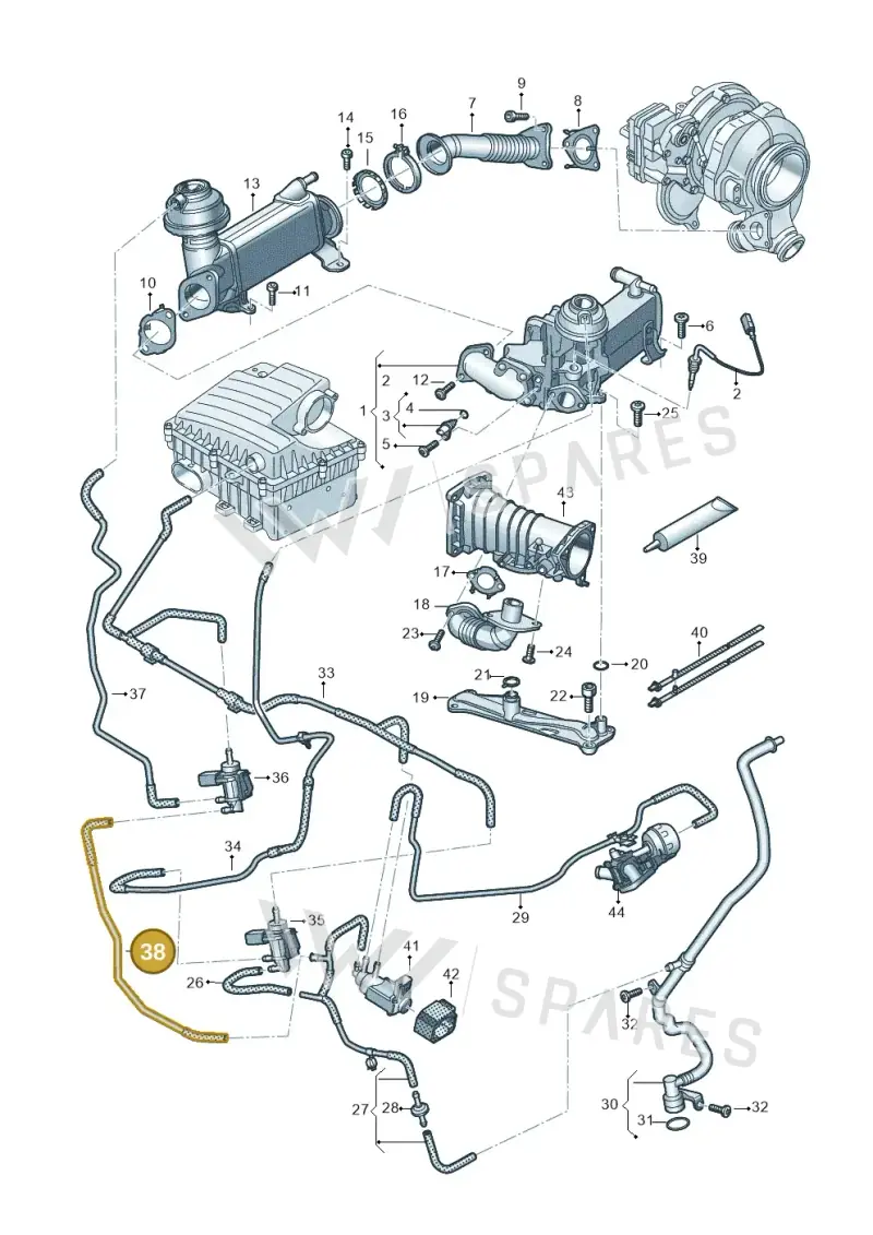 059131622M — Volkswagen Amarok twin cab (2022-) diagram 894131750, position 38