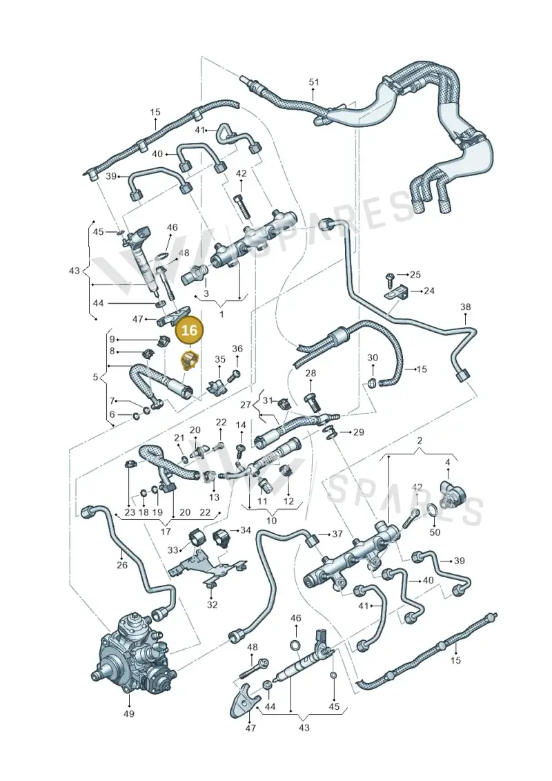 059131694CD — Volkswagen Amarok twin cab (2022-) diagram 738130900, position 16