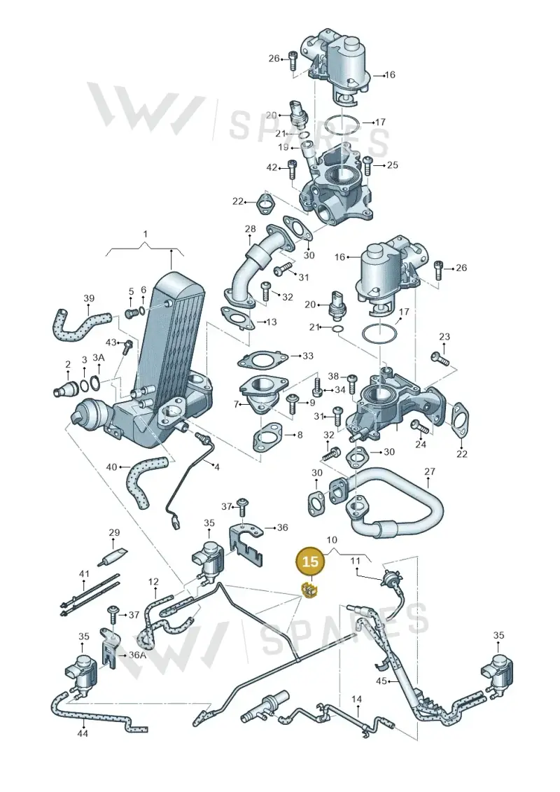 059131694P — Volkswagen Touareg BlueMotion (2014-2018) diagram 693131500, position 15