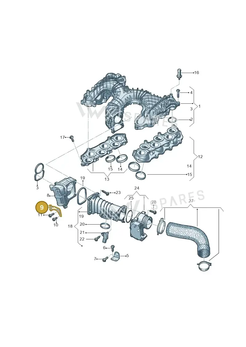 059145160AF — Volkswagen Amarok twin cab (2022-) diagram 894129500, position 9