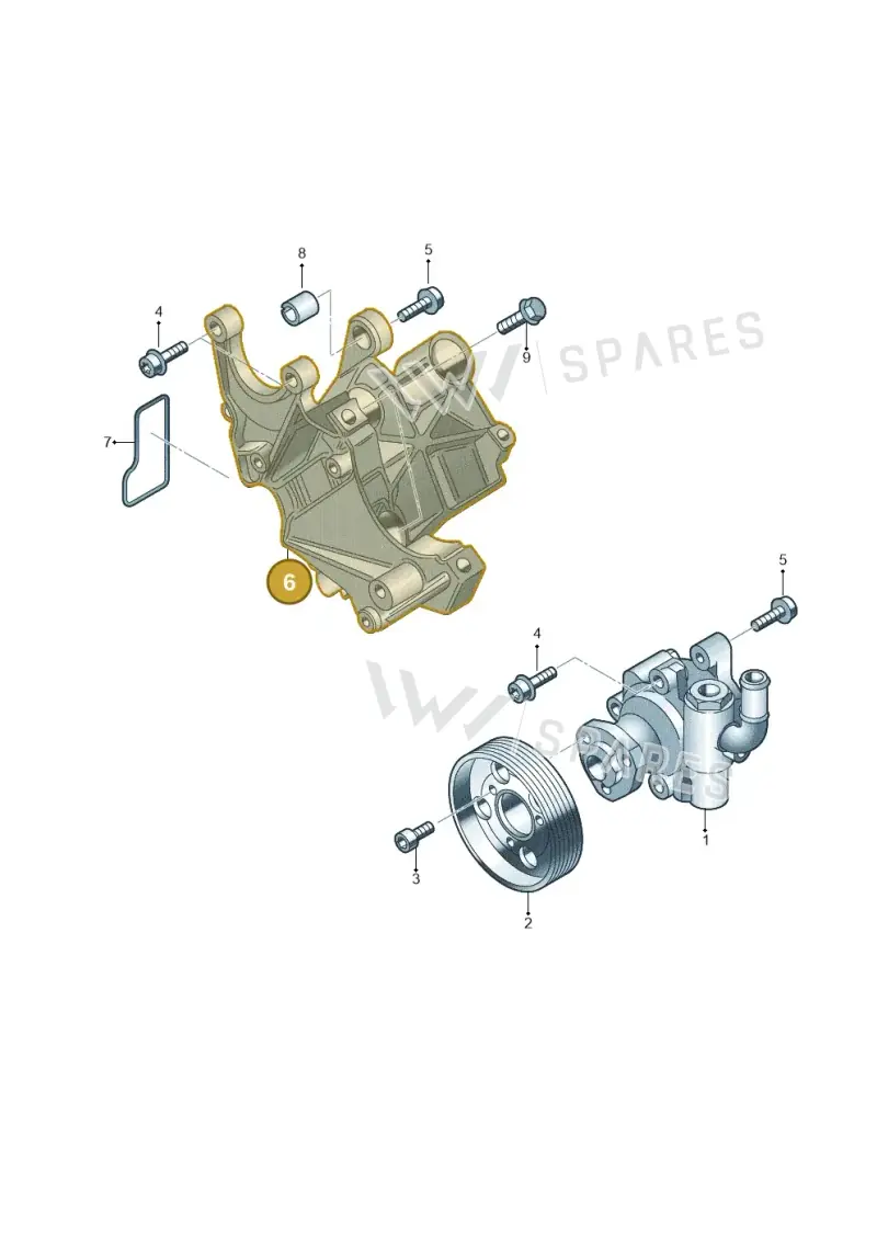 059145167AE — Volkswagen Phaeton 4motion (2010-2016) diagram 710145100, position 6