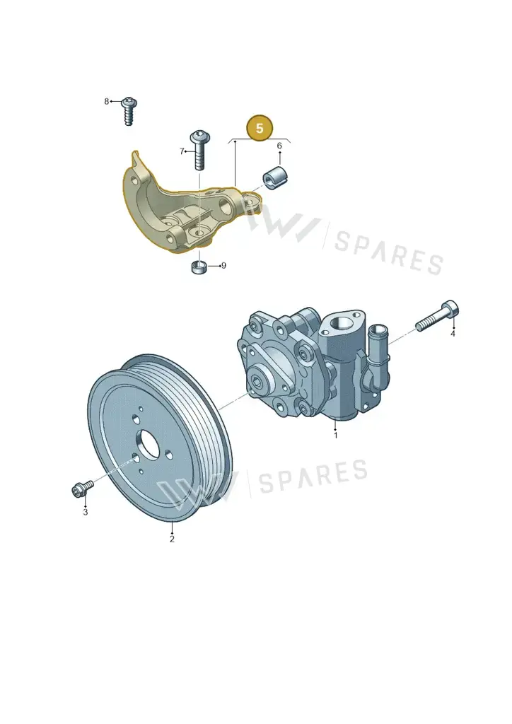 059145167AM — Volkswagen Touareg BlueMotion (2014-2018) diagram 693145310, position 5