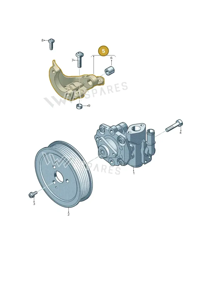059145167AM — Volkswagen Touareg BlueMotion (2014-2018) diagram 693145310, position 5