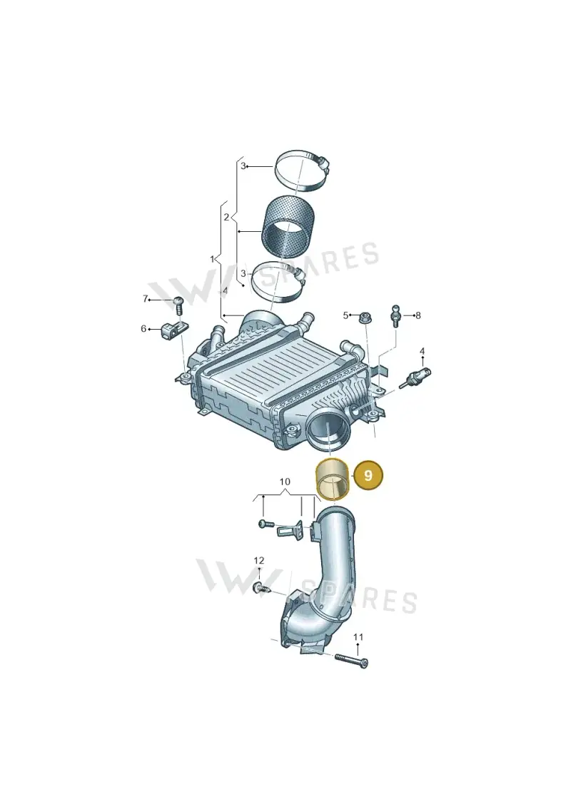 059145633K — Volkswagen Touareg (2017-2023) diagram 439145855, position 9