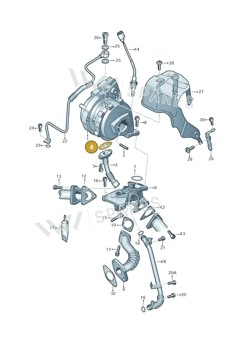 059145757 — Volkswagen Touareg (2010-2012) diagram 616145600, position 4