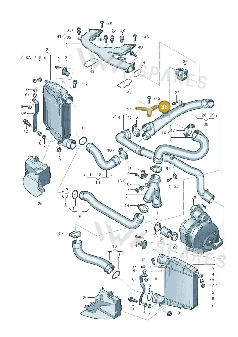 059145764 — Volkswagen Phaeton 4motion (2010-2016) diagram 710145800, position 38