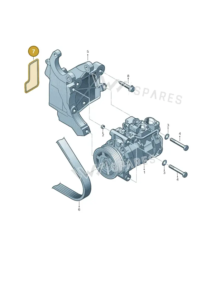 059145773 — Volkswagen Touareg (2010-2012) diagram 274260250, position 7