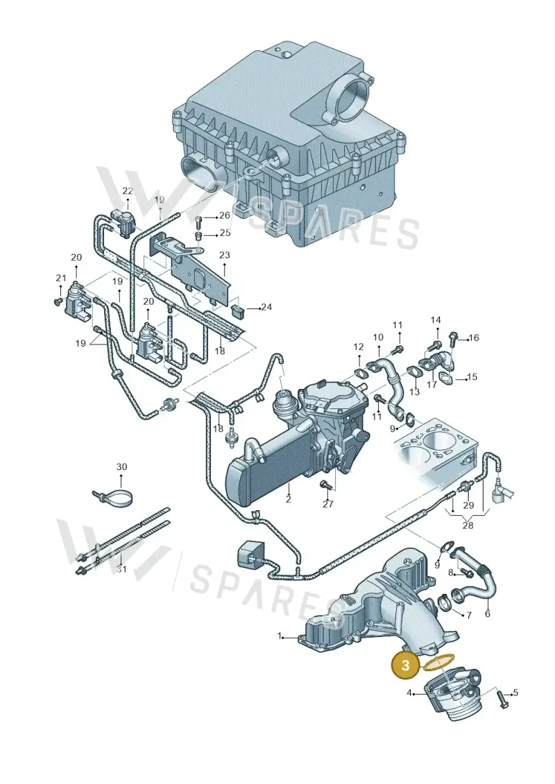 059145865 — Volkswagen Amarok twin cab (2012-2016) diagram 683131500, position 3