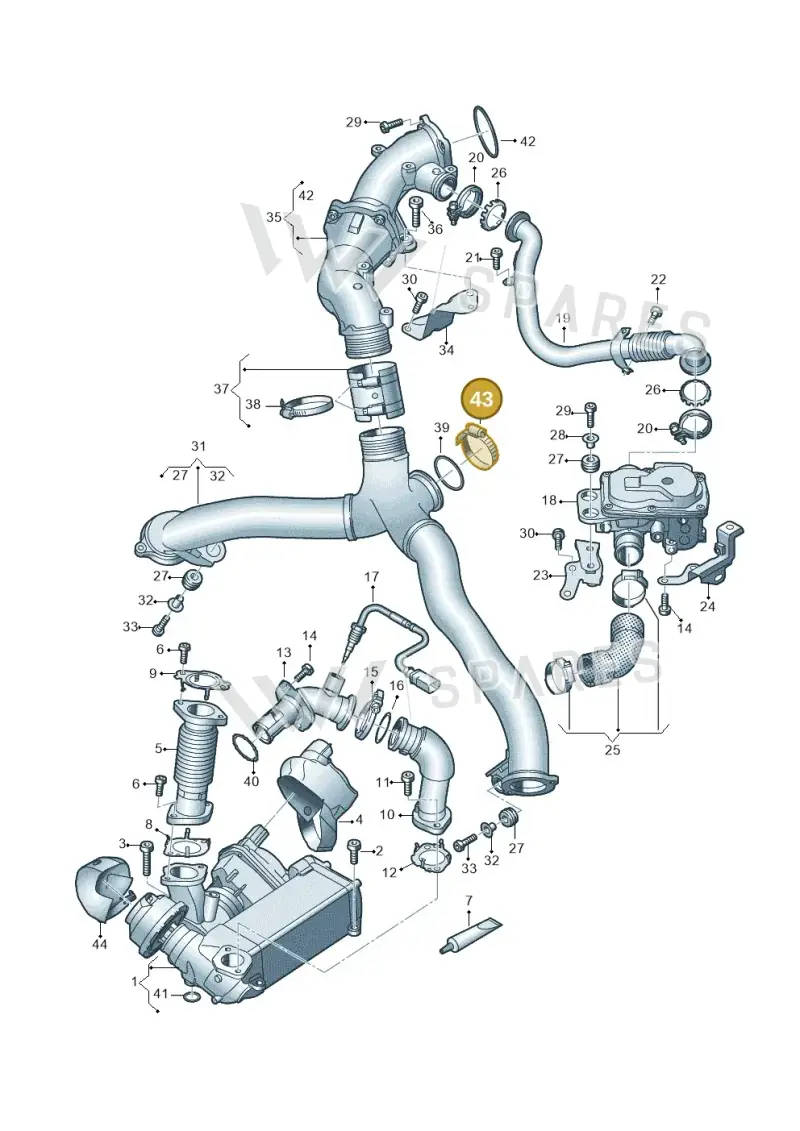 059253139D — Volkswagen Touareg (2017-2023) diagram 859131350, position 43