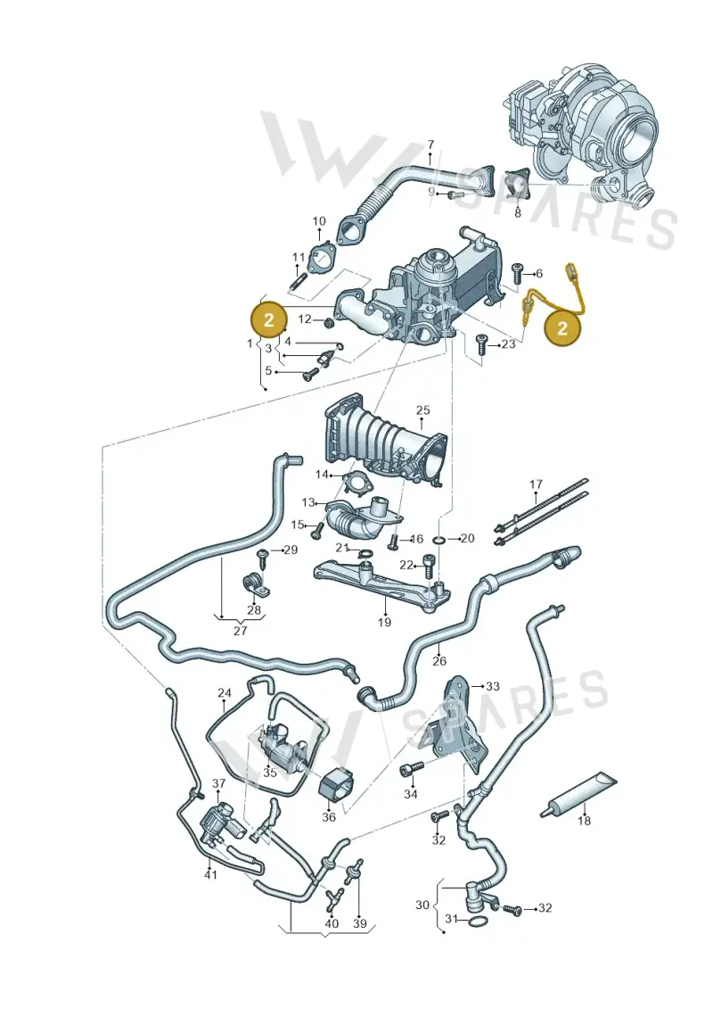 059906088DP — Volkswagen Touareg (2017-2023) diagram 439131000, position 2