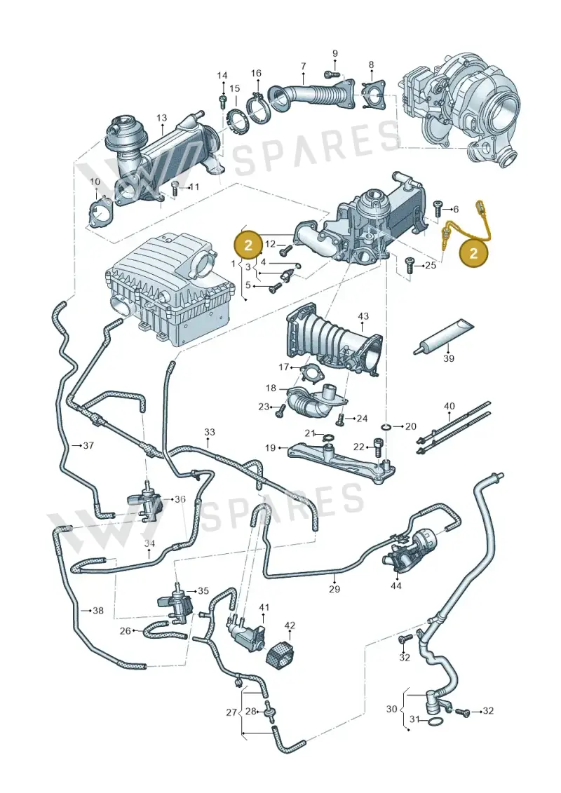 059906088DP — Volkswagen Amarok twin cab (2022-) diagram 894131750, position 2