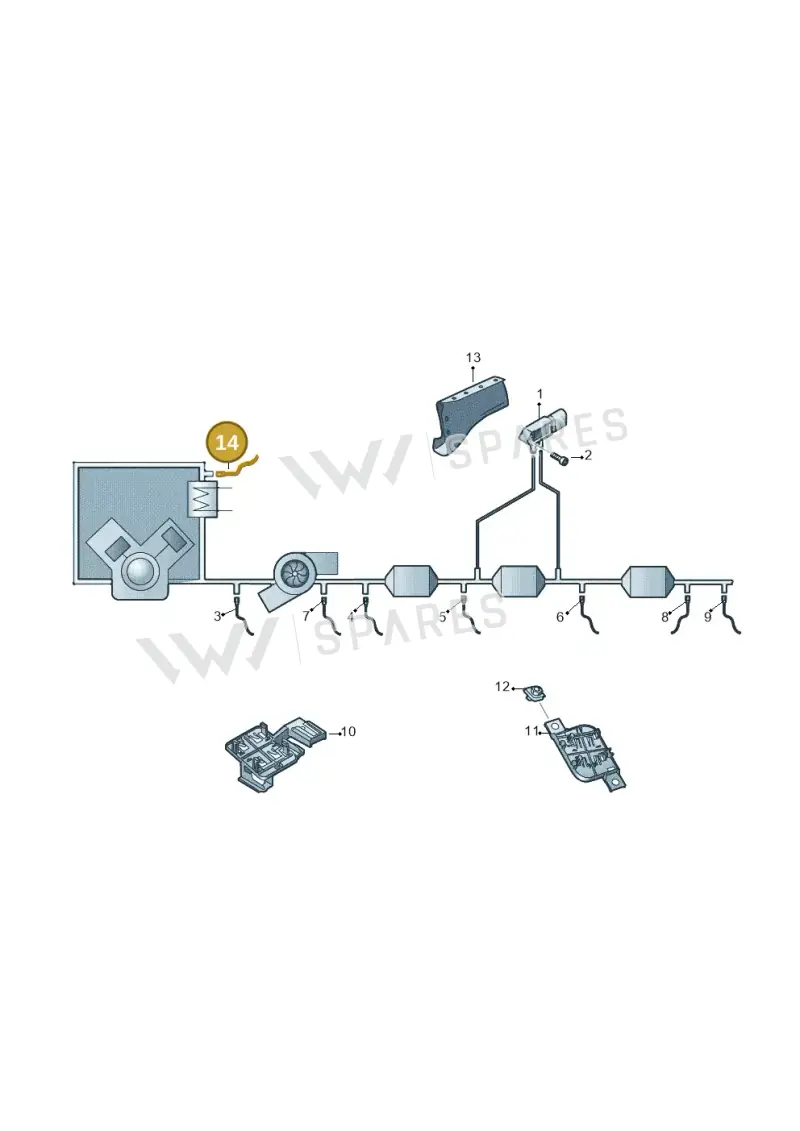 059906088DR — Volkswagen Touareg (2017-2023) diagram 780906150, position 14