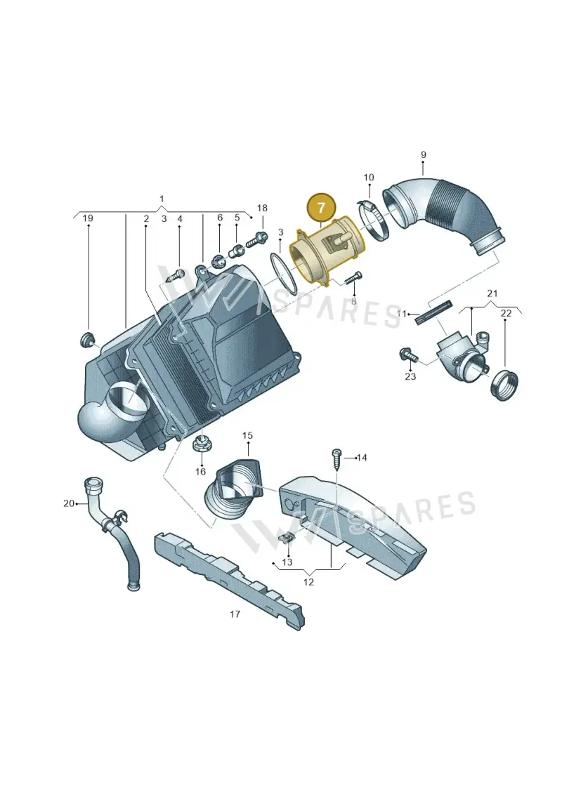 059906461K — Volkswagen Phaeton 4motion (2010-2016) diagram 631129100, position 7