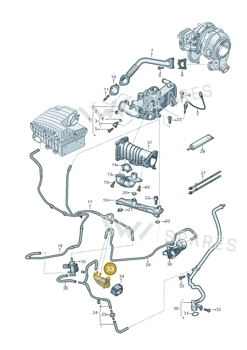059906627P — Volkswagen Amarok twin cab (2022-) diagram 894131700, position 33