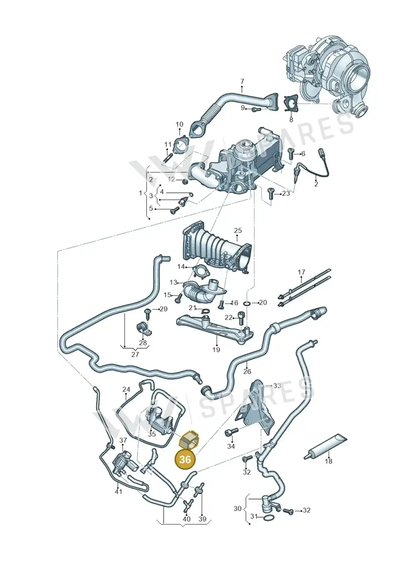 059906629H — Volkswagen Touareg (2017-2023) diagram 439131000, position 36