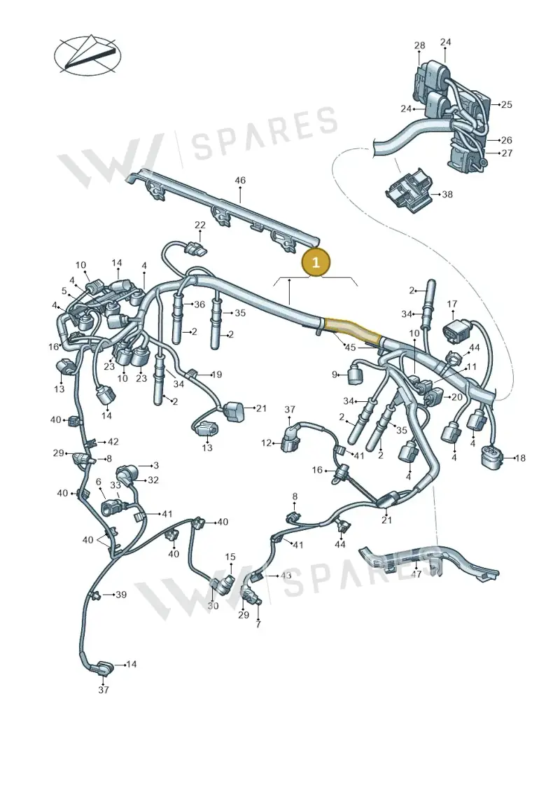 059971604B — Volkswagen Amarok twin cab (2022-) diagram 894971140, position 1