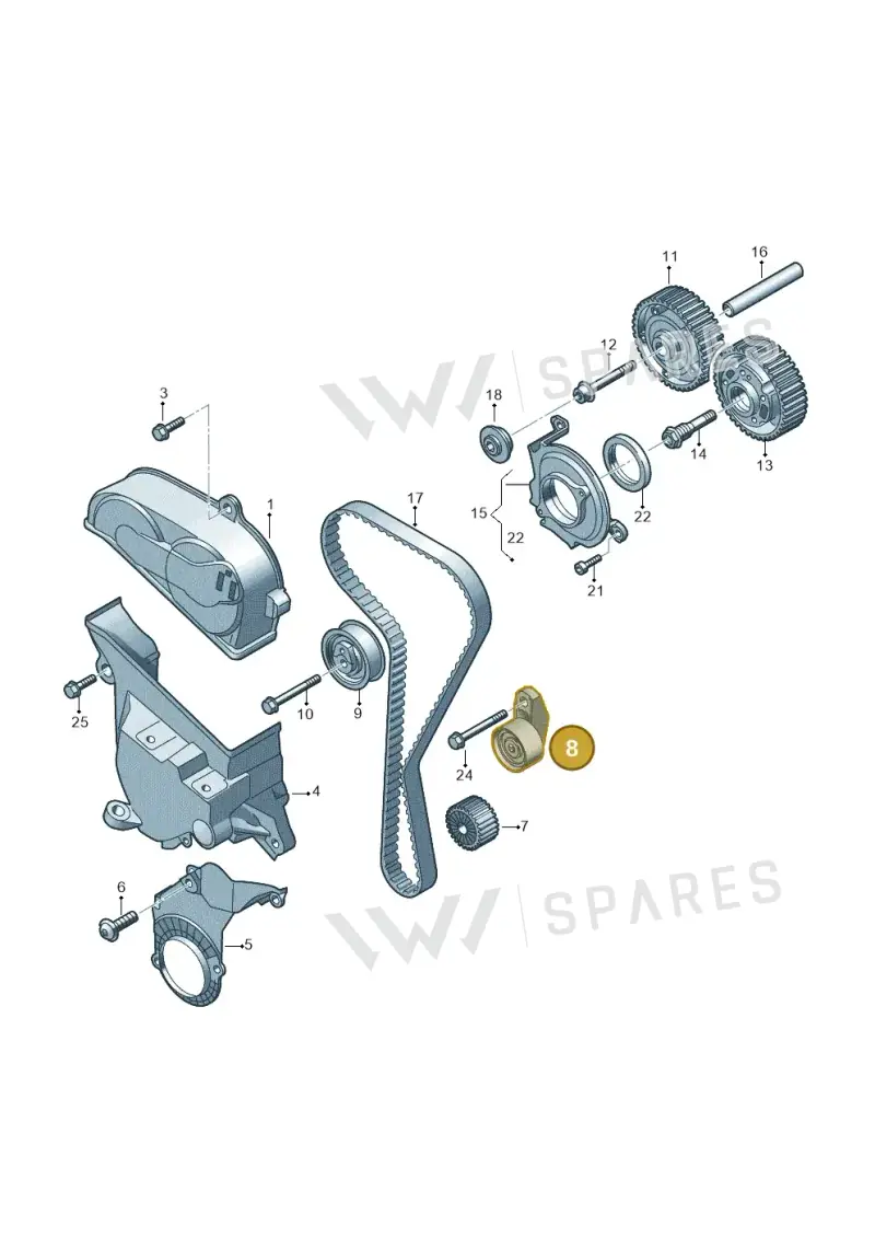 05C109244A — Volkswagen Passat estate (2023-) diagram 813109050, position 8