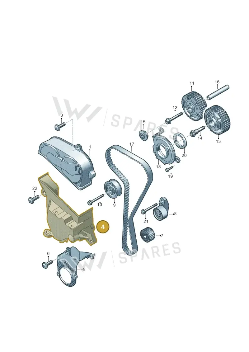 05C199207G — Volkswagen Taigo (2021-2024) diagram 2f0109302, position 4