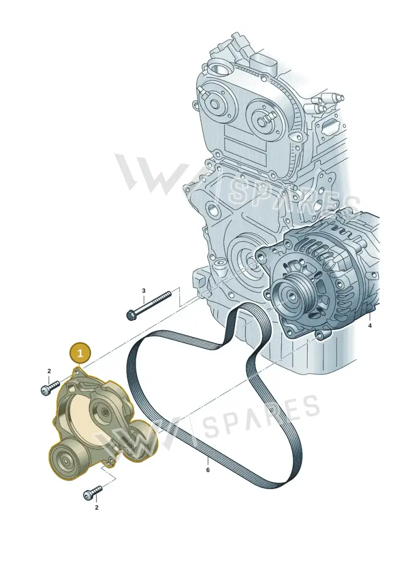 05C903305 — Volkswagen Golf (2019-2025) diagram 5h0903040, position 1