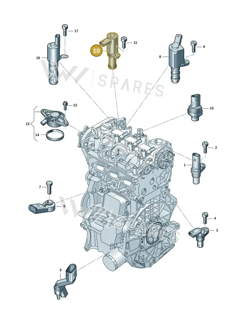05C906455E — Skoda Fabia (2021-2022) diagram 907601007, position 10