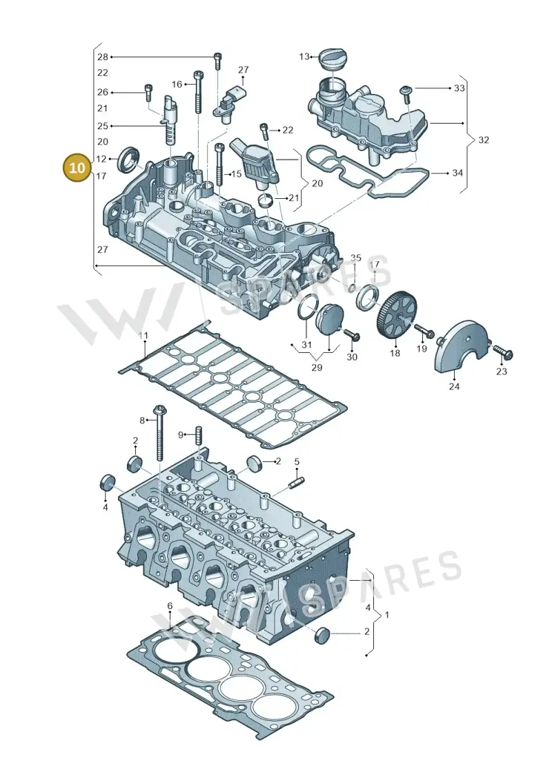 05E103469 — Volkswagen Multivan (2021-) diagram 827103460, position 10