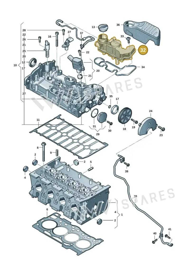 05E103495AE — Volkswagen Passat estate (2023-) diagram 3j0103340, position 32