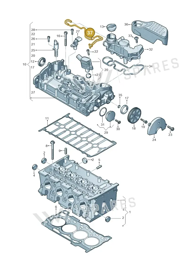 05E103560H — Skoda Fabia (2021-2022) diagram 813103460, position 37