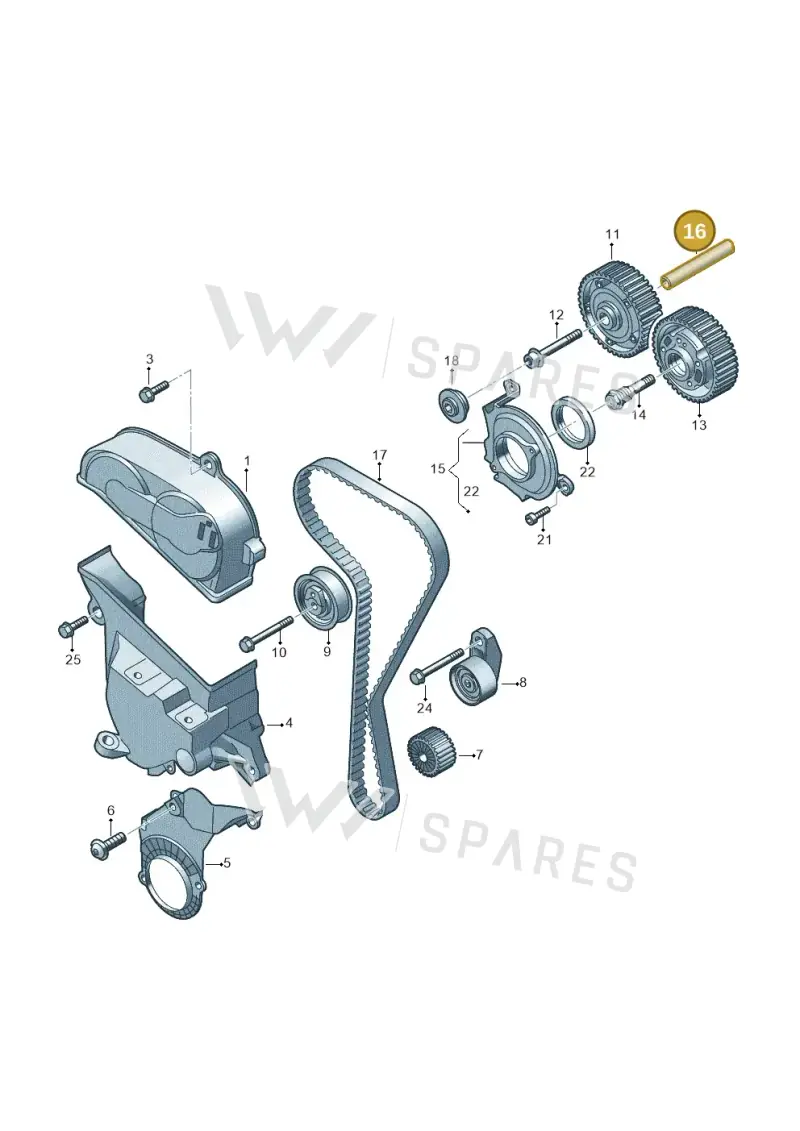 05E103825 — Volkswagen Passat estate (2023-) diagram 813109050, position 16