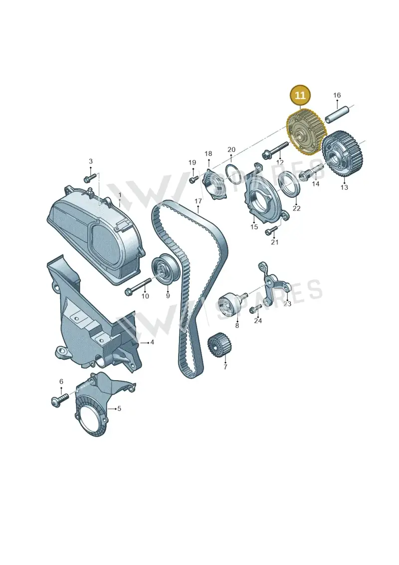 05E109088M — Volkswagen Taos 1.4 (2020-2024) diagram 827109570, position 11