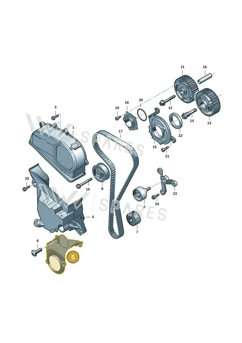 05E109175C — Volkswagen Tiguan 2.0 (2023-) diagram 2ka109010, position 5