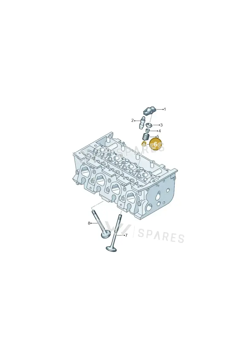 05E109675 — Volkswagen Taos 1.4 (2020-2024) diagram 746109010, position 6