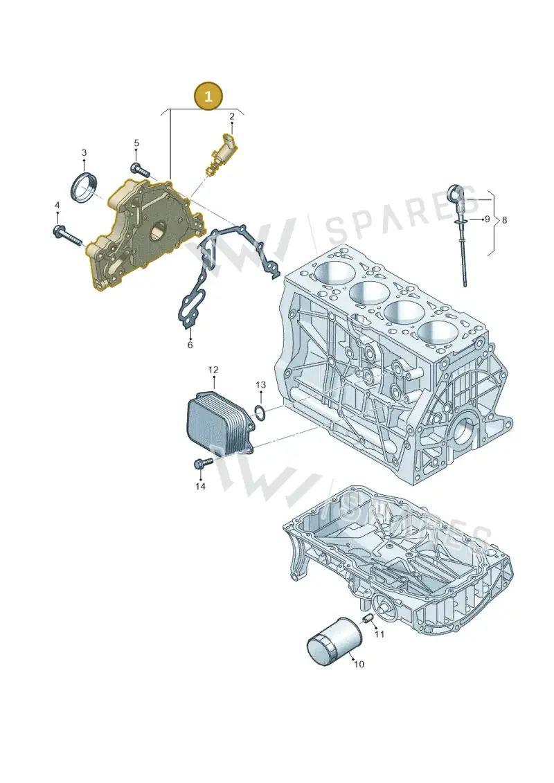 05E115103E — Volkswagen Passat Estate (2023-2025) diagram 827115040, position 1