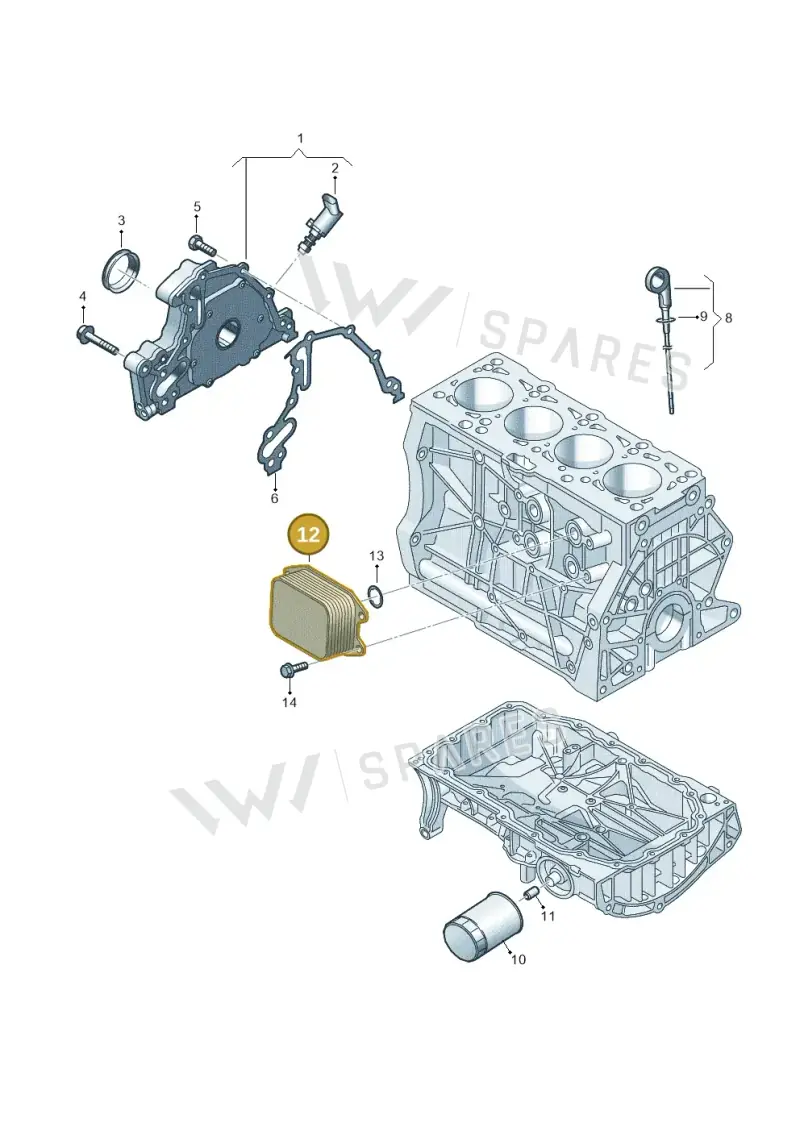 05E117021C — Volkswagen Passat estate (2023-) diagram 827115040, position 12