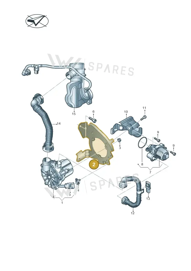 05E131085D — Volkswagen Taos 1.4 (2020-2024) diagram 745131050, position 2