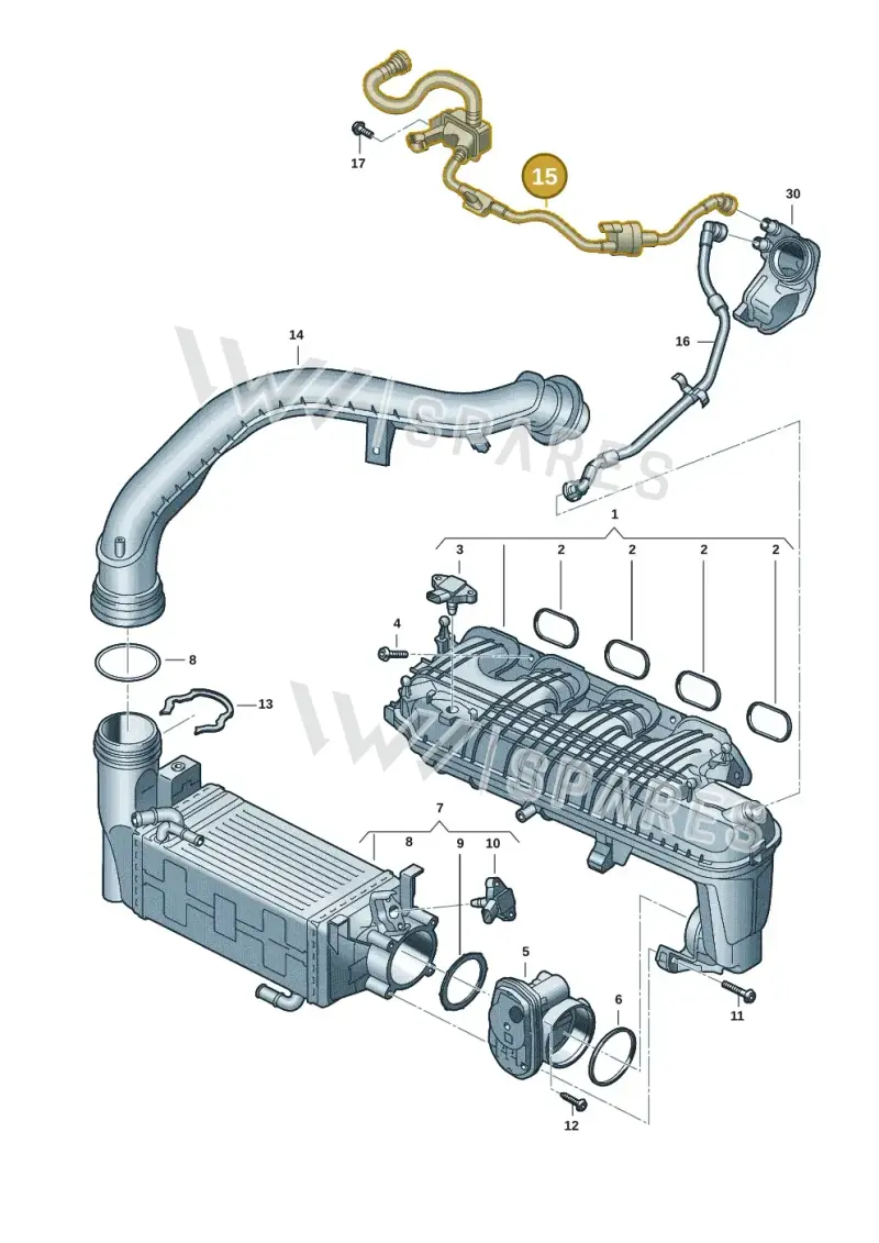 05E133366CP — Skoda Kodiaq (2024-2024) diagram 57x133065, position 15