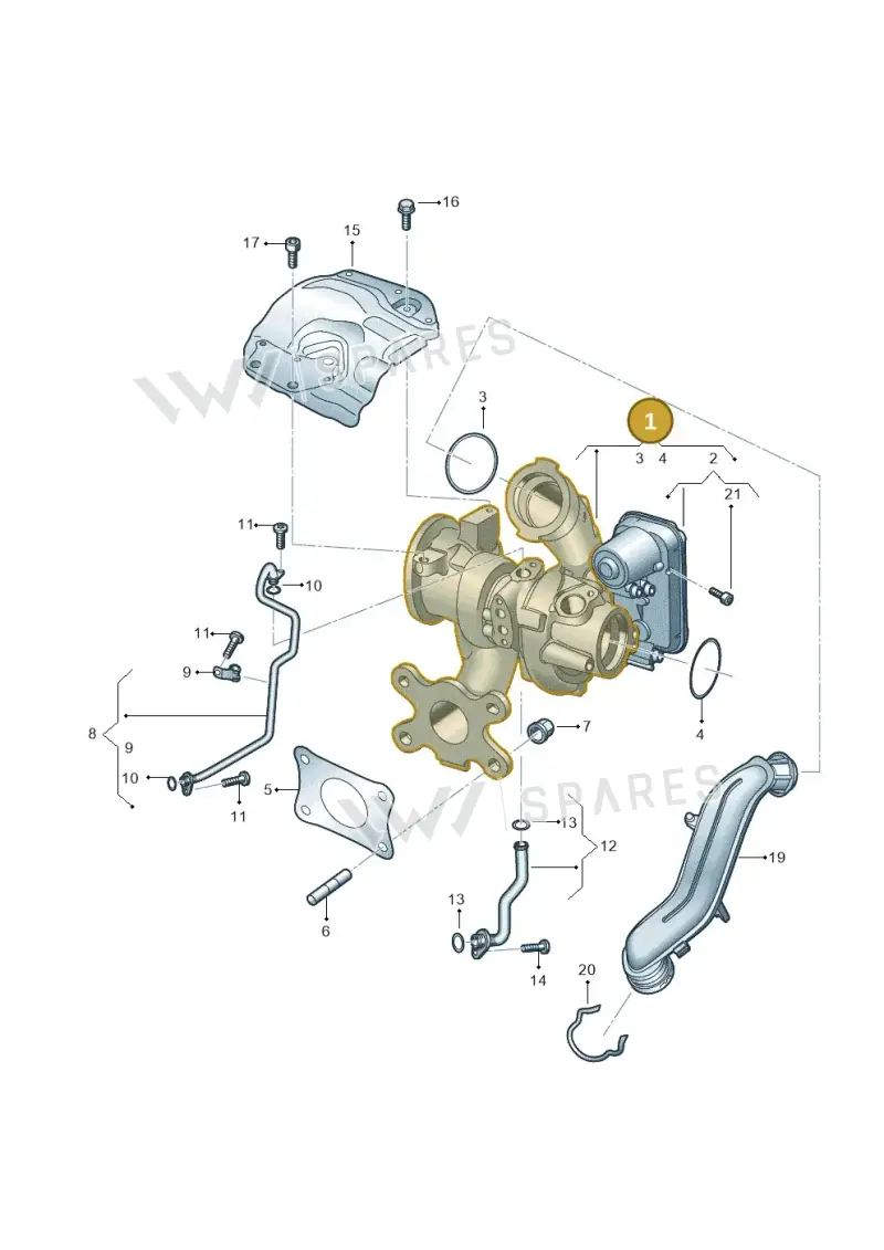 05E145701K — Volkswagen T-Cross (2018-2025) diagram 793145048, position 1