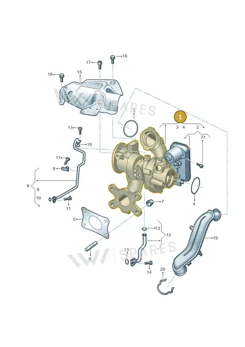 05E145701K — Skoda Fabia (2021-2022) diagram 827145010, position 1