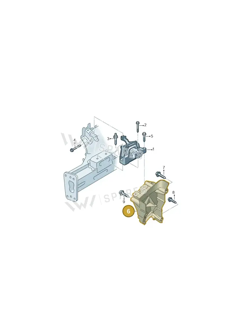 05E199275D — Volkswagen T-Roc convertible 1.5 (2019-2024) diagram 837199010, position 6