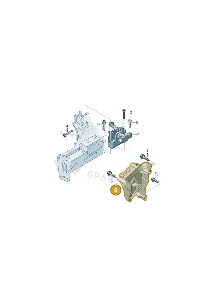 05E199275E — Volkswagen T-Roc convertible 1.5 (2019-2024) diagram 837199010, position 6